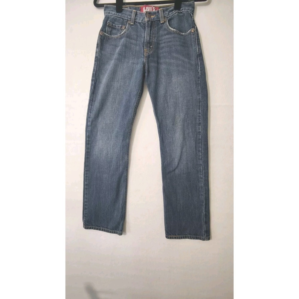 Levis 514 Red Tab Slim Straight Mens Medium Wash Jeans Size 27x27 100%‎ Cotton